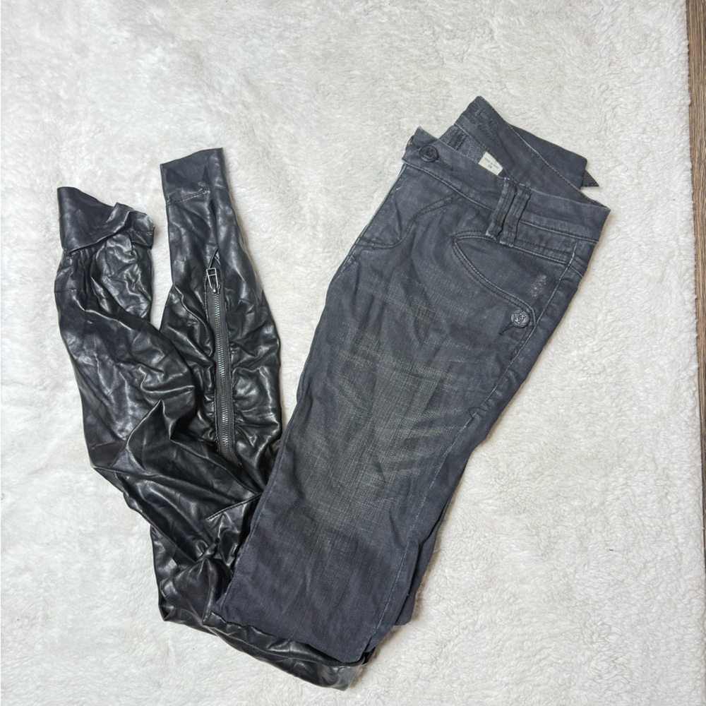 bebe Charcoal Skinny Jeans